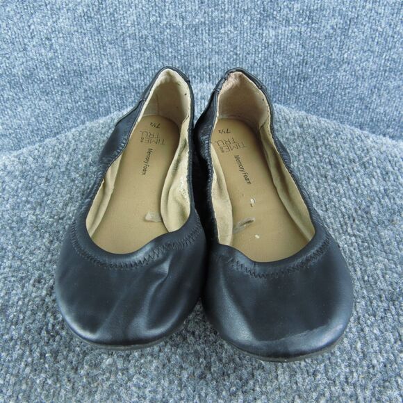 Time And Tru Women's Ballet Black Synthetic Size 7.5M Gently Used 2025 - Picture 2 of 5